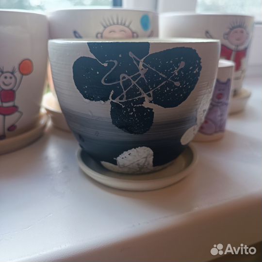 Цветочные горшки бу