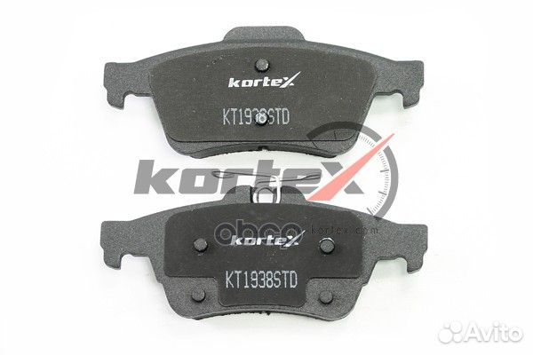 Колодки тормозные дисковые зад KT1938STD kortex