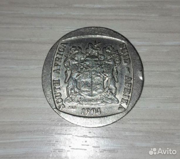 Монета 5 rand (юар)