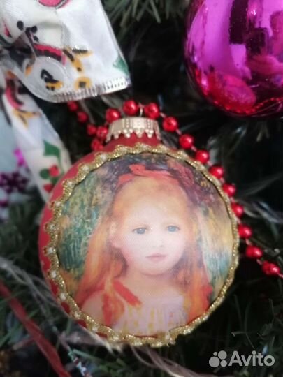 Елочные игрушки ручной работы стекло