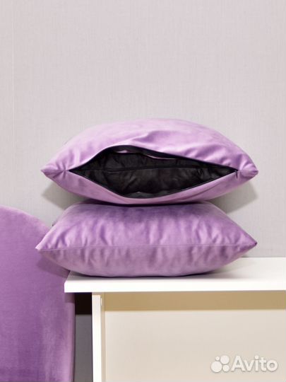 Комплект подушек, 43х43см 2шт, Сирень