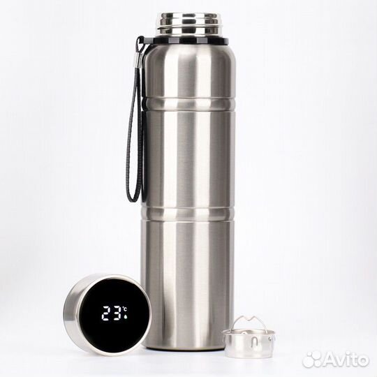 Термос, серия: Warm, 1 л, сохраняет тепло 24 ч, с