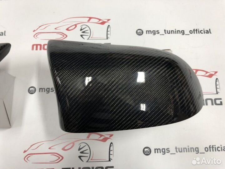 Накладки на зеркала (крышки) Х6 М BMW F16 карбон