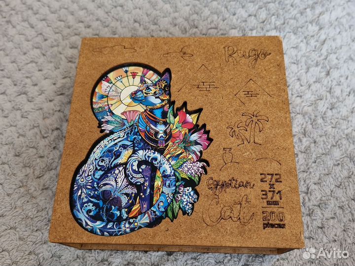 Деревянный пазл Egyptian cat