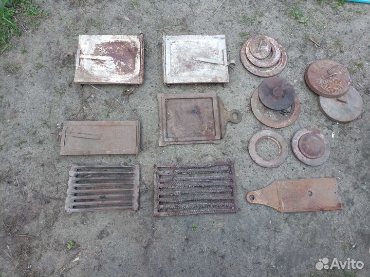 Печные дверцы, колосники, заслонка, кольца