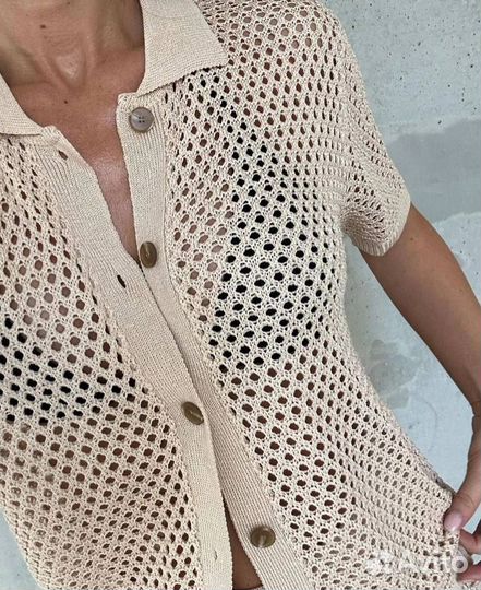 Женский костюм двойка сеточный