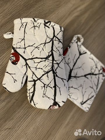 Комплект фартук прихватка руковица для кухни