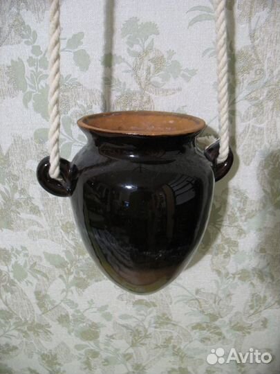 Керамическая подвесная ваза