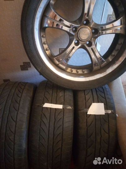 Японские кованные диски work r 19 с резиной