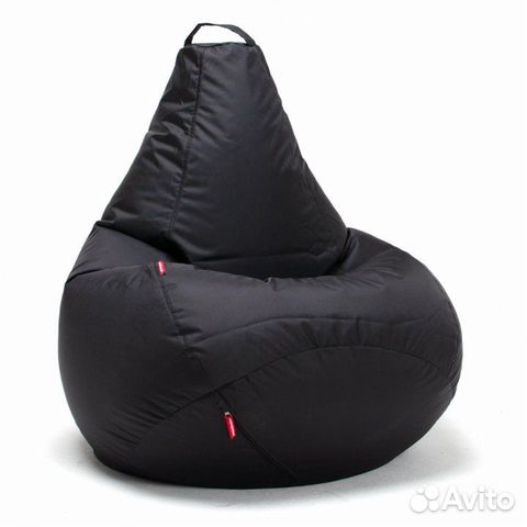 Кресло мешок Студент XL 270 литров черный
