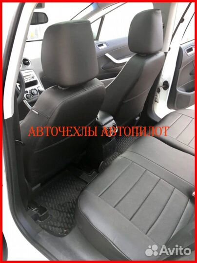 Чехлы Автопилот Peugeot 308 из экокожи чёрные