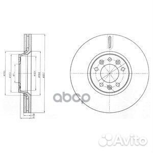 Диск тормозной BG4083C Delphi
