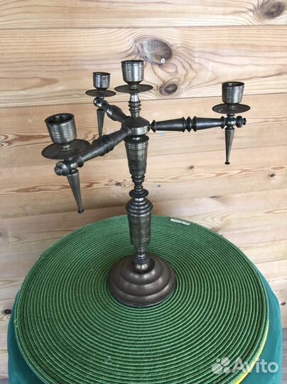 Бронзовый подсвечник