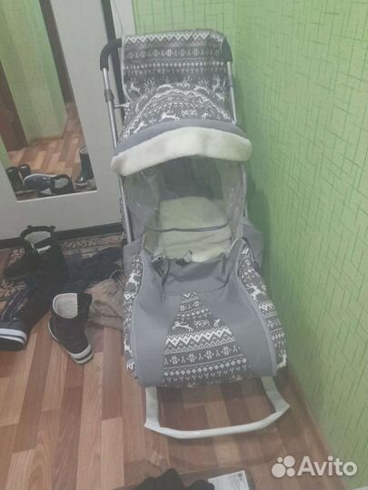 Коляска санки