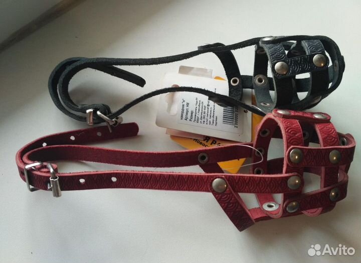 Намордник для собак кожа