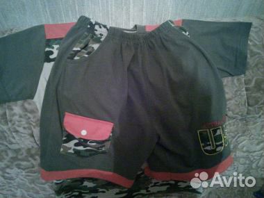 Трикотажный костюм, шорты, футболки