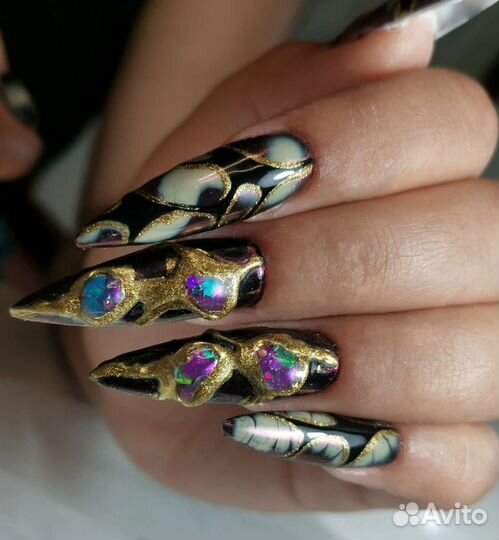 Модель на наращивание(crazy nails)