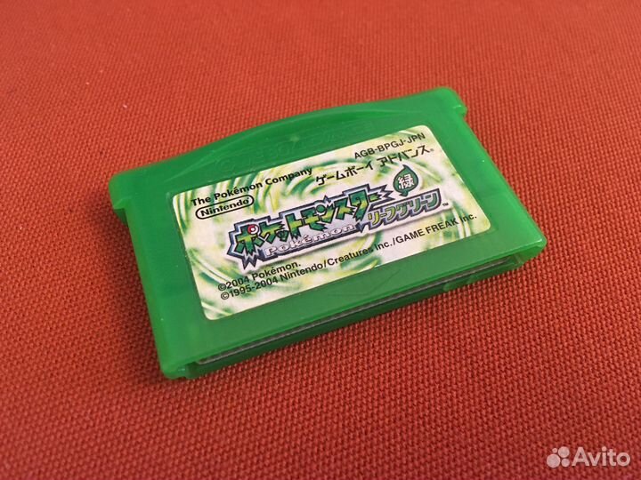 Pokemon Leaf Green JPN для Game boy advance