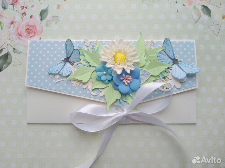 Конверт для денег ручной работы