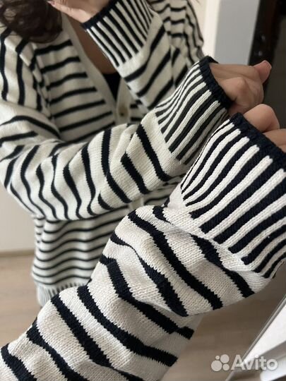 Кардиган в полоску