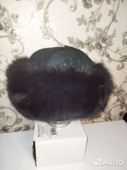 Шапка женская с натуральным мехом