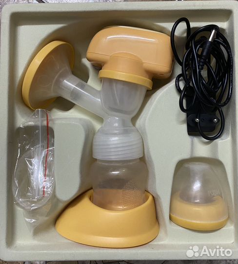 Молокоотсос электрический Maman+вкладыши для груди