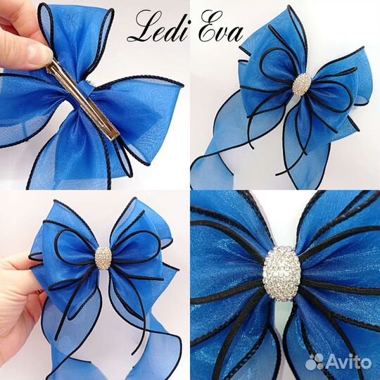 Бант на заколке /без возрастного ограничения