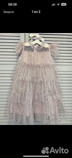 Платье для девочки 122