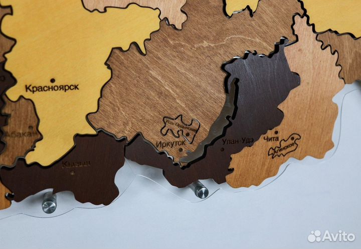 Деревянные карты мира