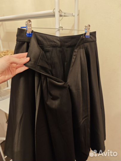 Юбка черная пышная на подкладке
