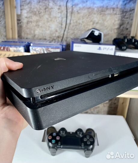 Sony Playstation 4 slim 1tb + 400 игр / Гарантия