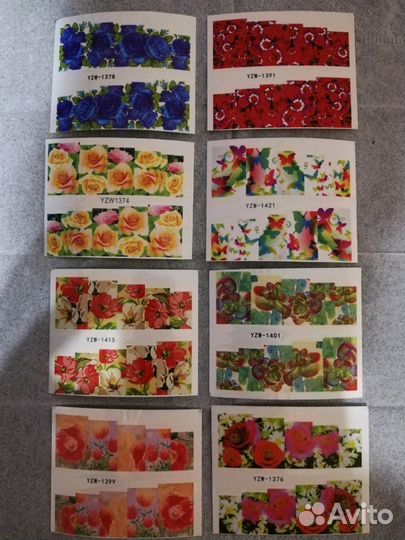 Трафареты для ногтей, наклейки, для маникюра