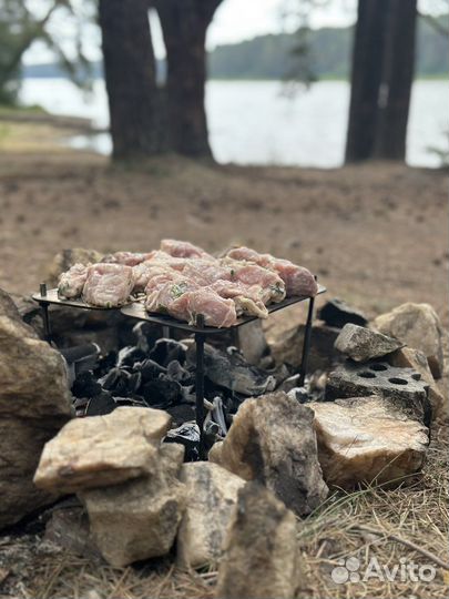 Походная, компактная решётка гриль