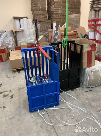 Пресс для отходов стрейча, картона