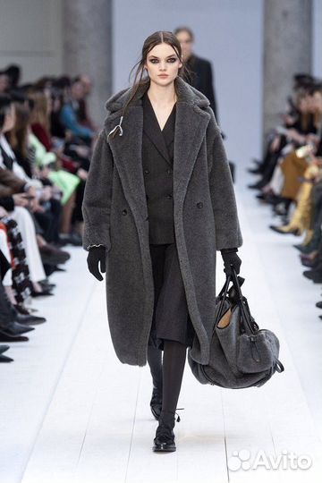 Шуба Max Mara Teddy Bear Grey (Шерсть натуральная)