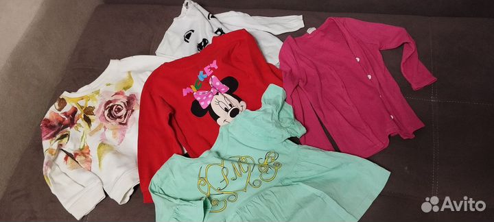 Детская одежда для девочек пакетом 104 110