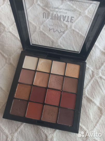 Палетка теней NYX 16 теплых оттенков