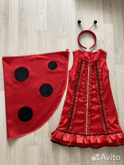 Костюм божьей коровки на девочку 5-7 лет, аренда