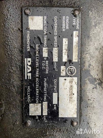 Двигатель ws295 от Daf ATI мех тнвд под переделку