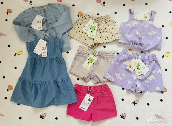 Комплект, шорты, платье, джинсовая куртка