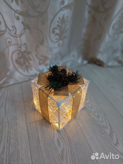 Декоративный новогодний подарок. Новогодний декор