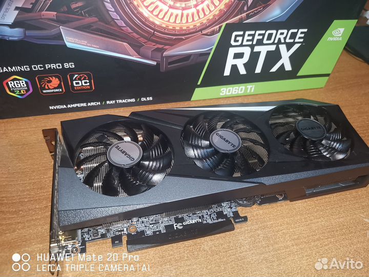 Видеокарта RTX 3060Ti Gigabyte Gaming OC PRO 8G