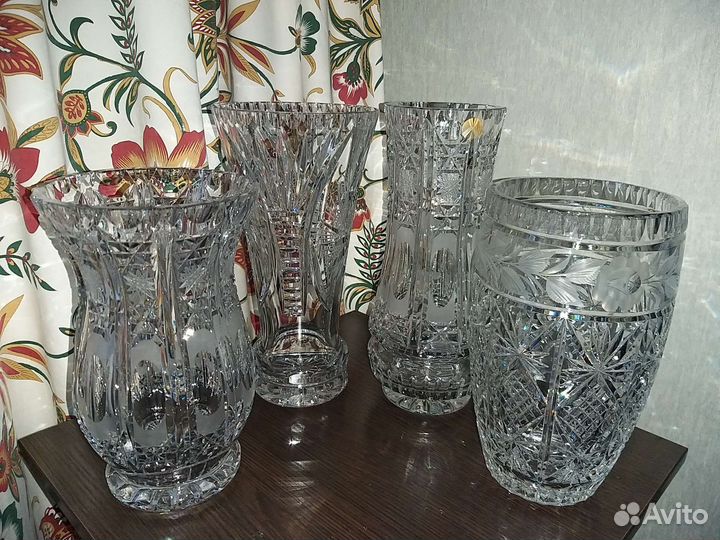 Вазы, хрусталь GDR