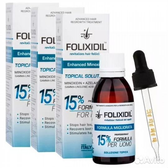Миноксидил Minoxidil Folixidil 15