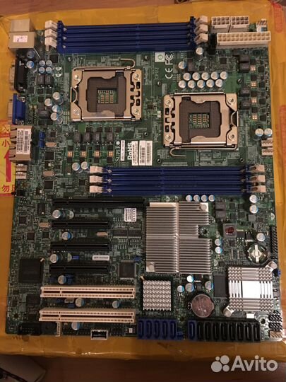 Материнская плата+xeon 5680*2+16гб*2