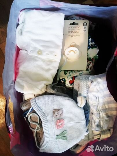 Вещи пакетом на мальчика от 0-3