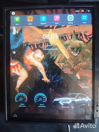 Магнитола стиль tesla