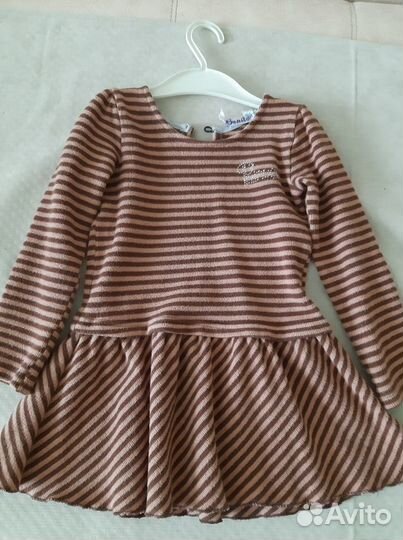 Платье теплое для девочки 3-4г