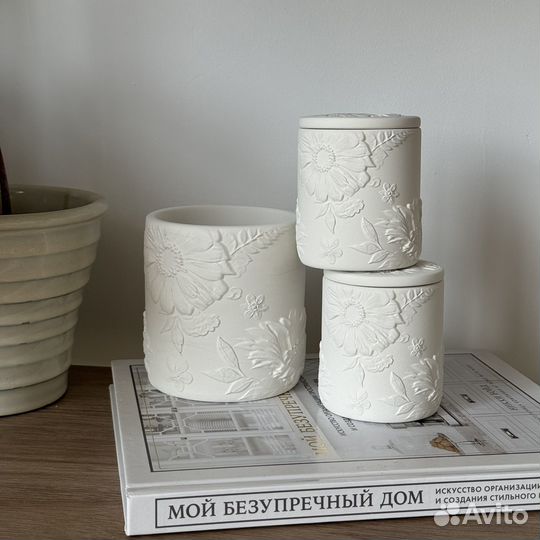 Силиконовая форма молд для гипса/бетона Стакан