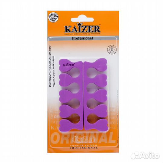 Распорка педикюрная kaizer 9,5см в ассорт